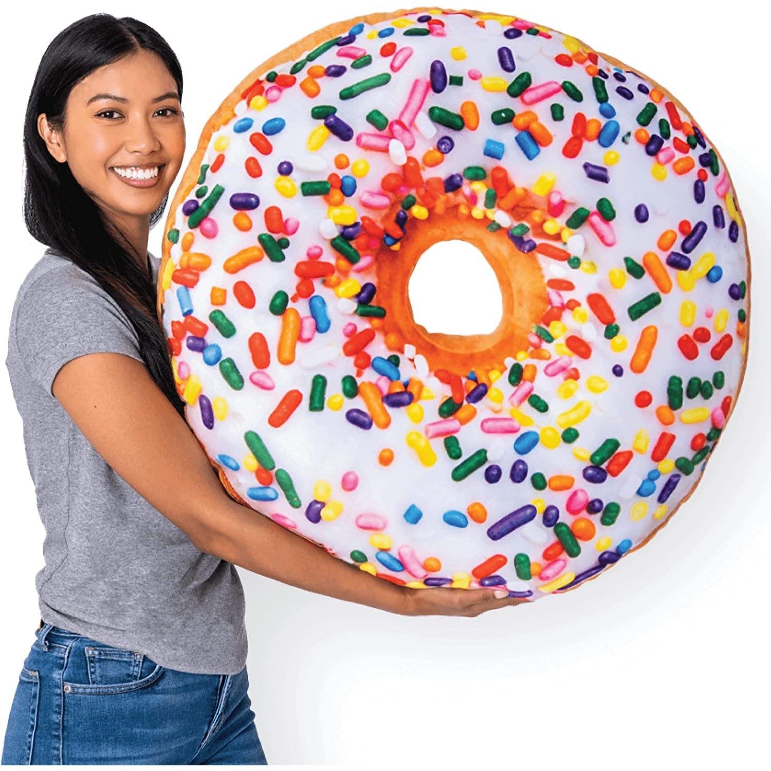 Big Donut Pillow / Doughnut Cushion / Food Pillow / Kids Room