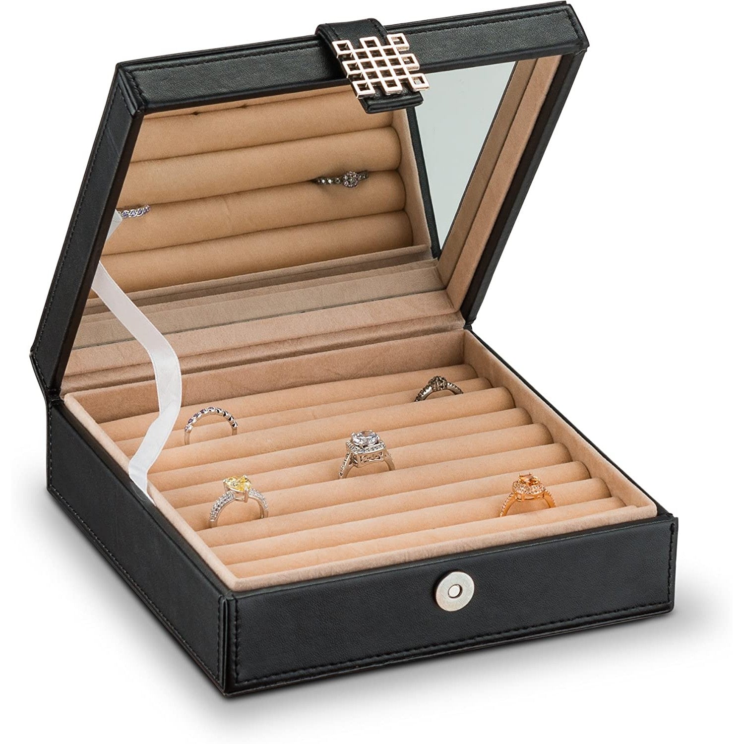 Keep your rings neatly organized with this 54-slot ring box organizer. –