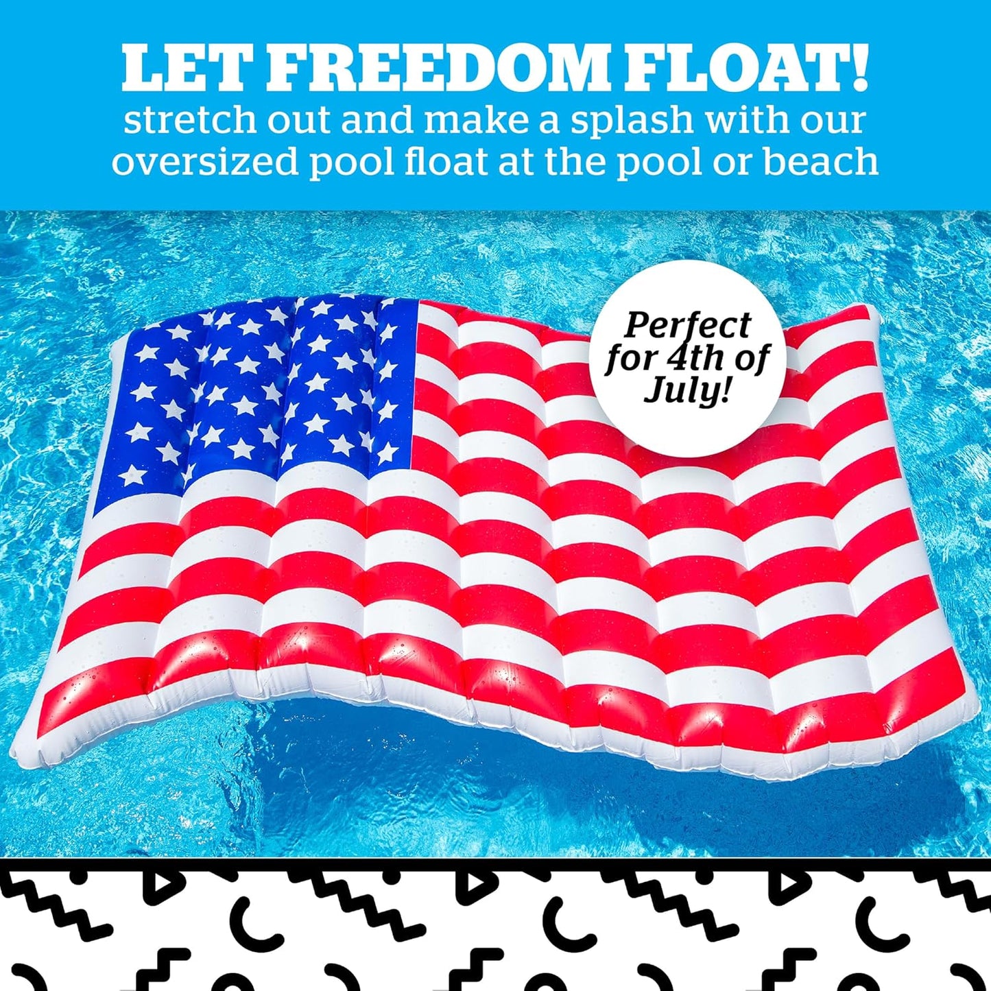 Red, White & Float – The Pool Party Essential You Need! 🚀🎆