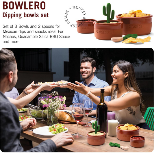 The Ultimate Mexican-Inspired Dip Set – Perfect for Guac, Salsa, and BBQ Nights