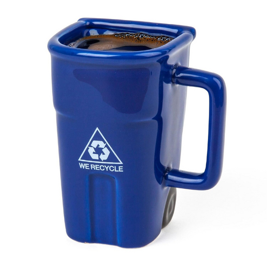 Trash Talk Your Morning with This Recycling Bin Mug 🗑️🤣