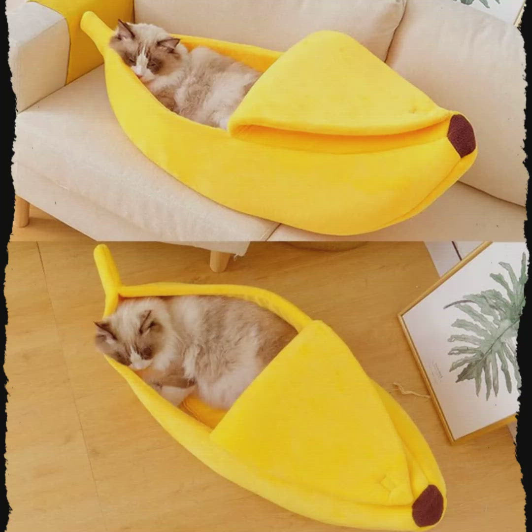 Treat your pet to a comfy banana cat bed OddGifts