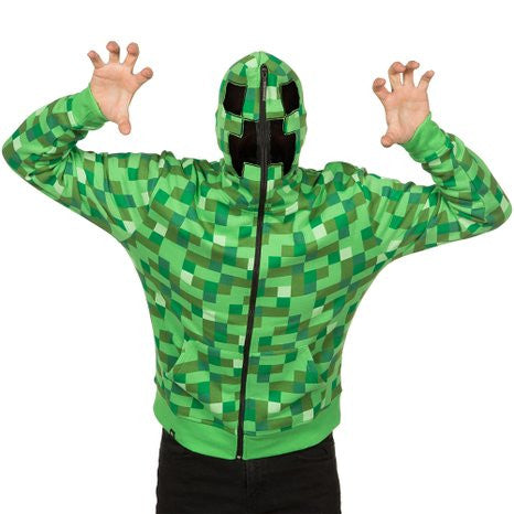 Green discount minecraft hoodie