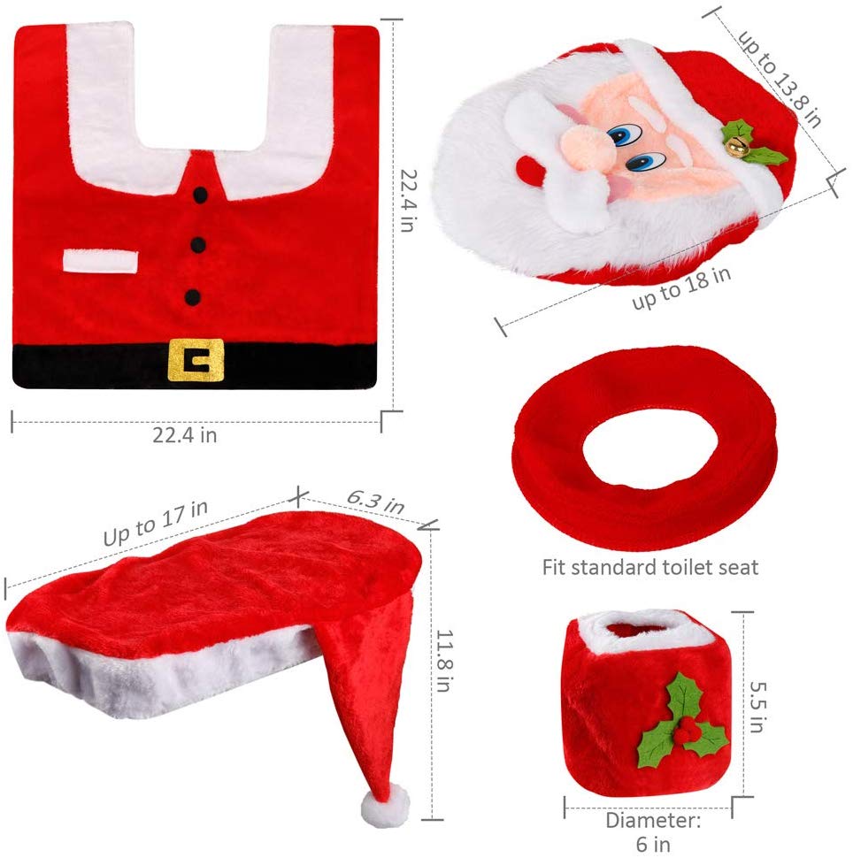 Santa toilet seat cover hot sale