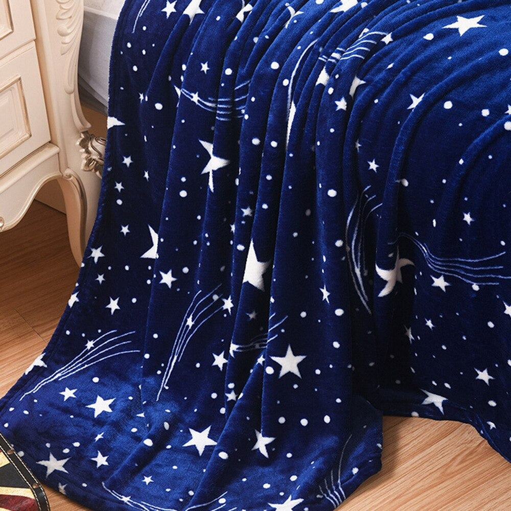 Fleece blanket with discount stars