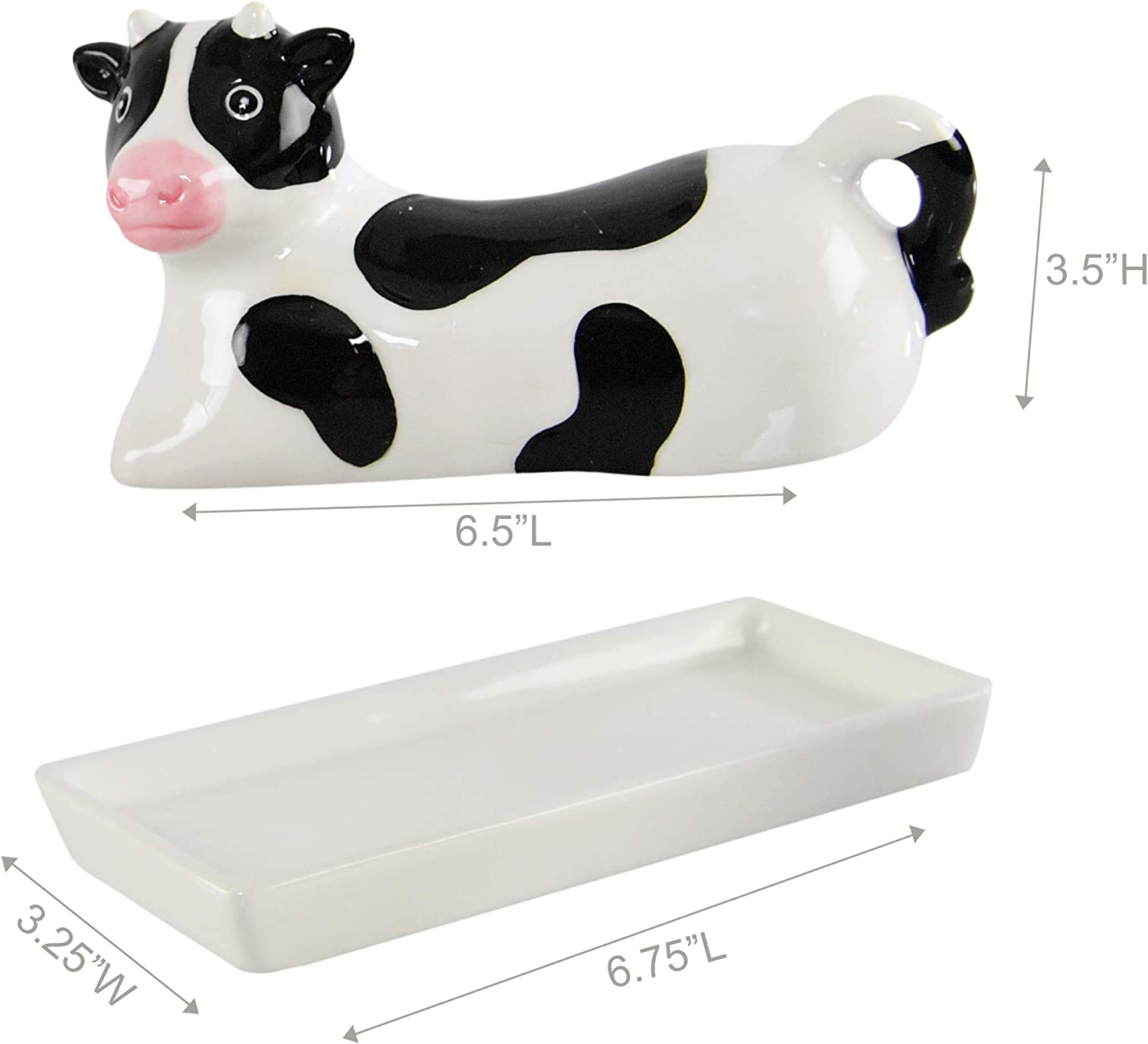 Decor Cow hotsell Butter Dish in Ceramic