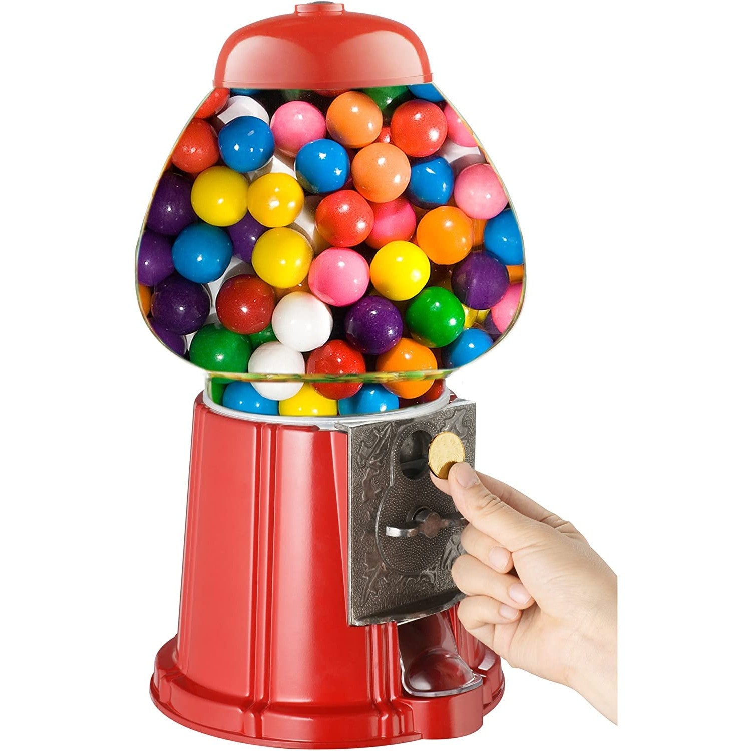 Get your candy fix and more with this old fashioned gumball machine –
