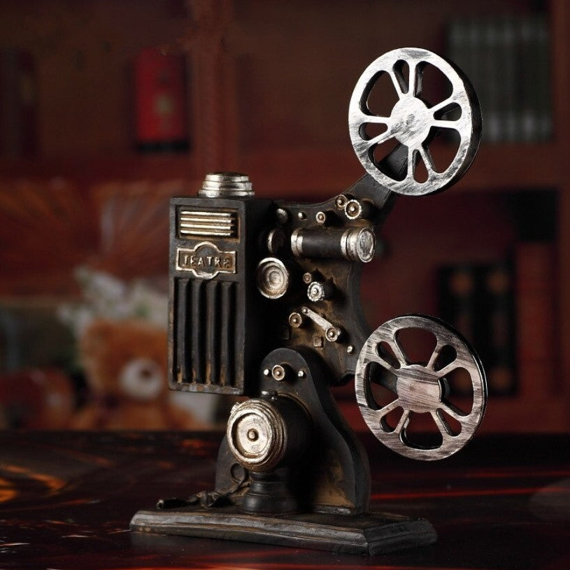 Step back in time with this retro miniature film projector model