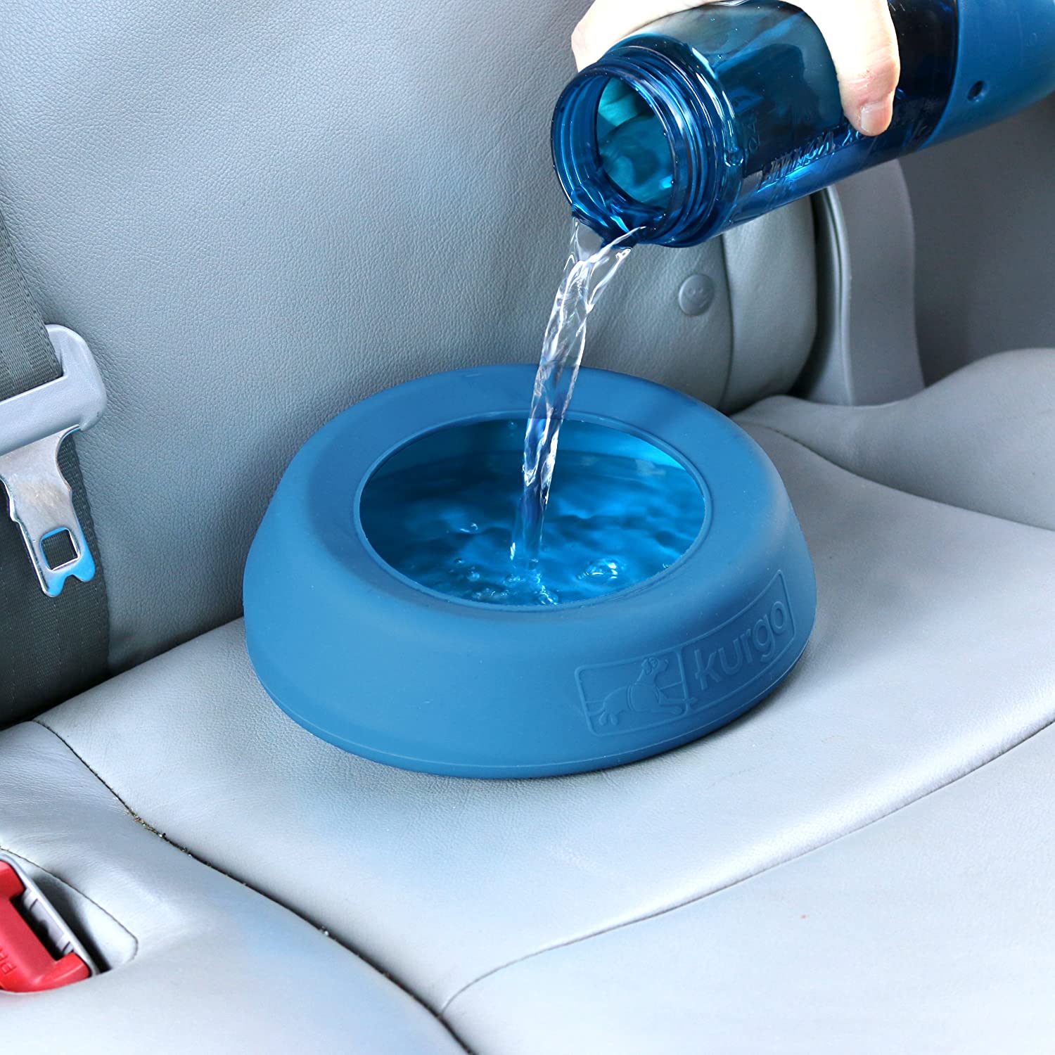 No spill dog outlet water bowl for car