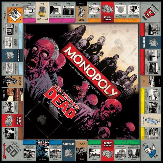 Walking shops Dead Monopoly brand new