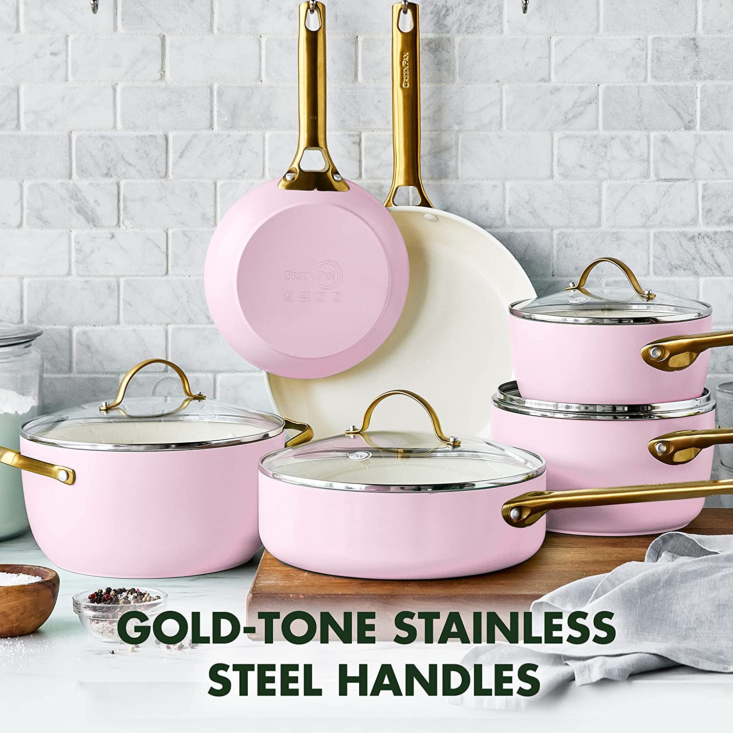 Give your Kitchen the Feminine Touch with these Cool Pink Pots and