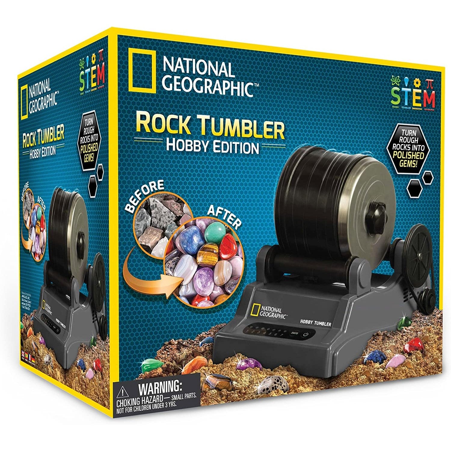 NATIONAL GEOGRAPHIC Hobby Rock Tumbler Kit fashion - Complete Rock Tumbler Kit